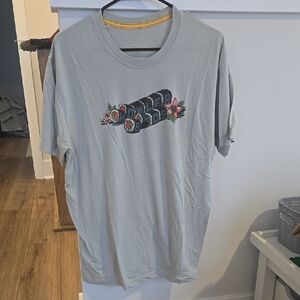 Powder Blue Graphic T-Shirt